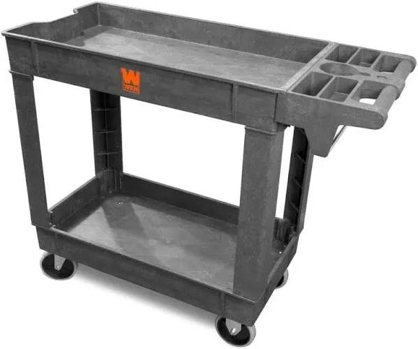 WEN 73009 500-Pound Capacity 40 by 17-Inch Two-Shelf Service Utility Cart 