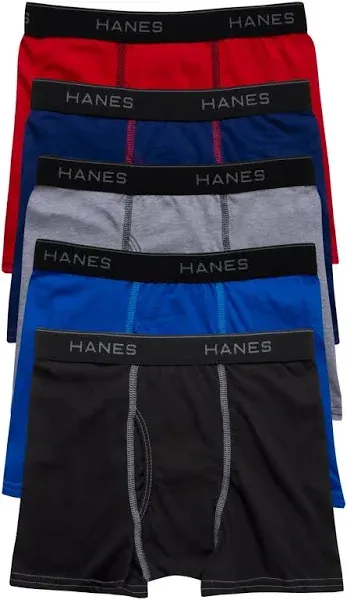 Hanes Boys 5-Pack Boxer Briefs