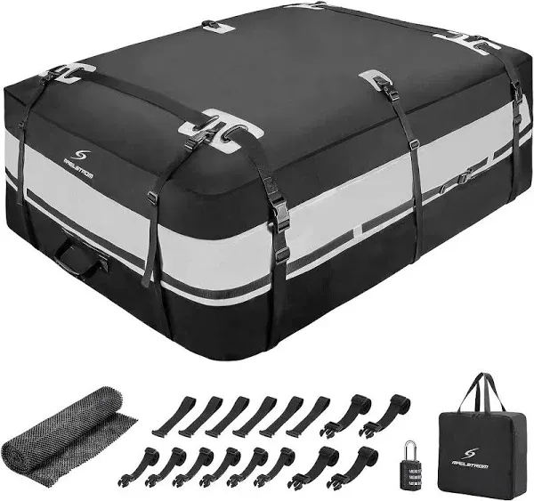 21 Cubic Feet Rooftop Cargo Carrier, 100% Waterproof Car Roof Bag - Roof Rack...