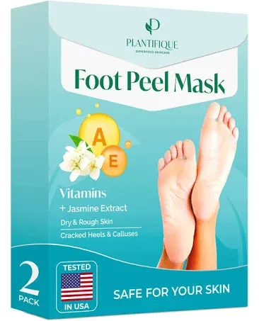 Plantifique Foot Peel Mask Foot Mask Dermatologically Tested Repair Heels ...