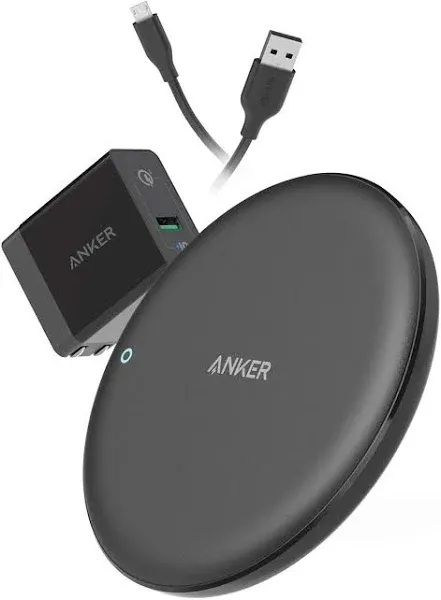 Anker Wireless Charger PowerWave 7.5 Pad 7.5W with Quick Charge Adapter