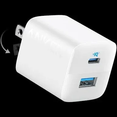 USB C Charger 33W, Anker 323 Charger, 2 Port Compact Charger with Foldable Plug 