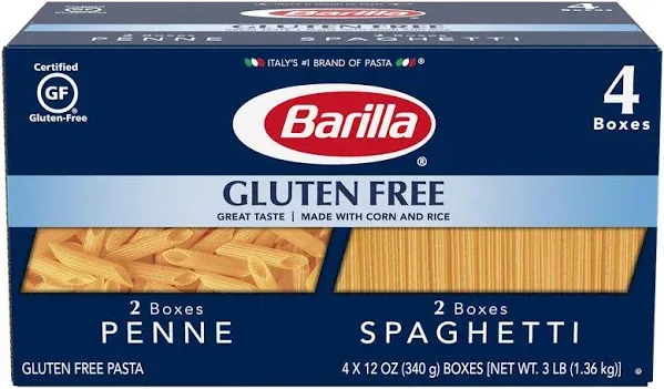 Barilla Gluten Free Penne and Spaghetti Pasta