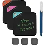 Boogie Board VersaNotes Reusable Notes 4x4 Starter Pack, Black