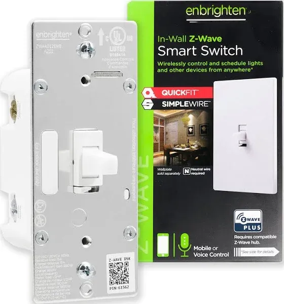 Enbrighten Z-Wave Plus v2 In-Wall Smart Toggle Switch