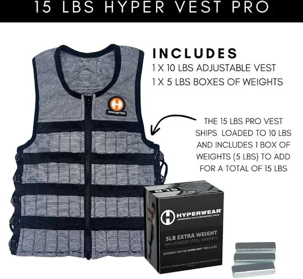 Hyperwear Hyper Vest Pro Weight Vest