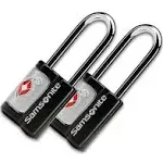 New Samsonite 2-pack Travel Sentry Key Lock Luggage Black/Silver 91162-1041