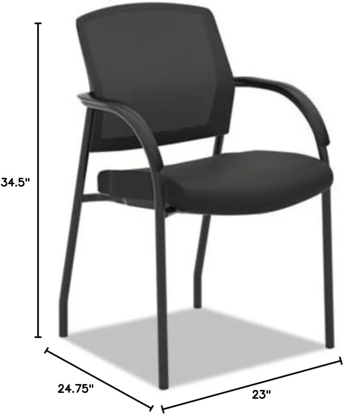 HON 2285VA10 23 in. x 24.75 in. x 34.5 in. Lota Guest Side Chair - Black New