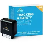 VyncsPro 4G No Monthly Fee 60 Seconds GPS, Live Map, Trip Replay, OBD GPS Tracker for Cars, Real Time GPS, 1 Year Data SIM, Teen Driving Alert Car Health Recall Fuel Report Activation Fee Reqd