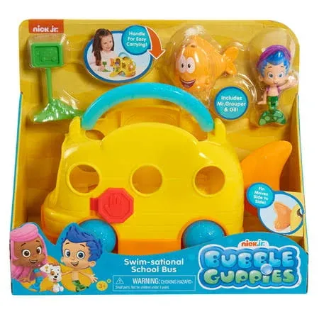 Bubble Guppies Swim-Sational School Bus Vehicle Set [Damaged Package]