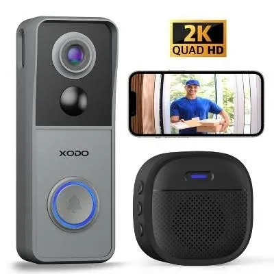 XODO VD2 Smart Wi-Fi 2K Wireless Video Doorbell