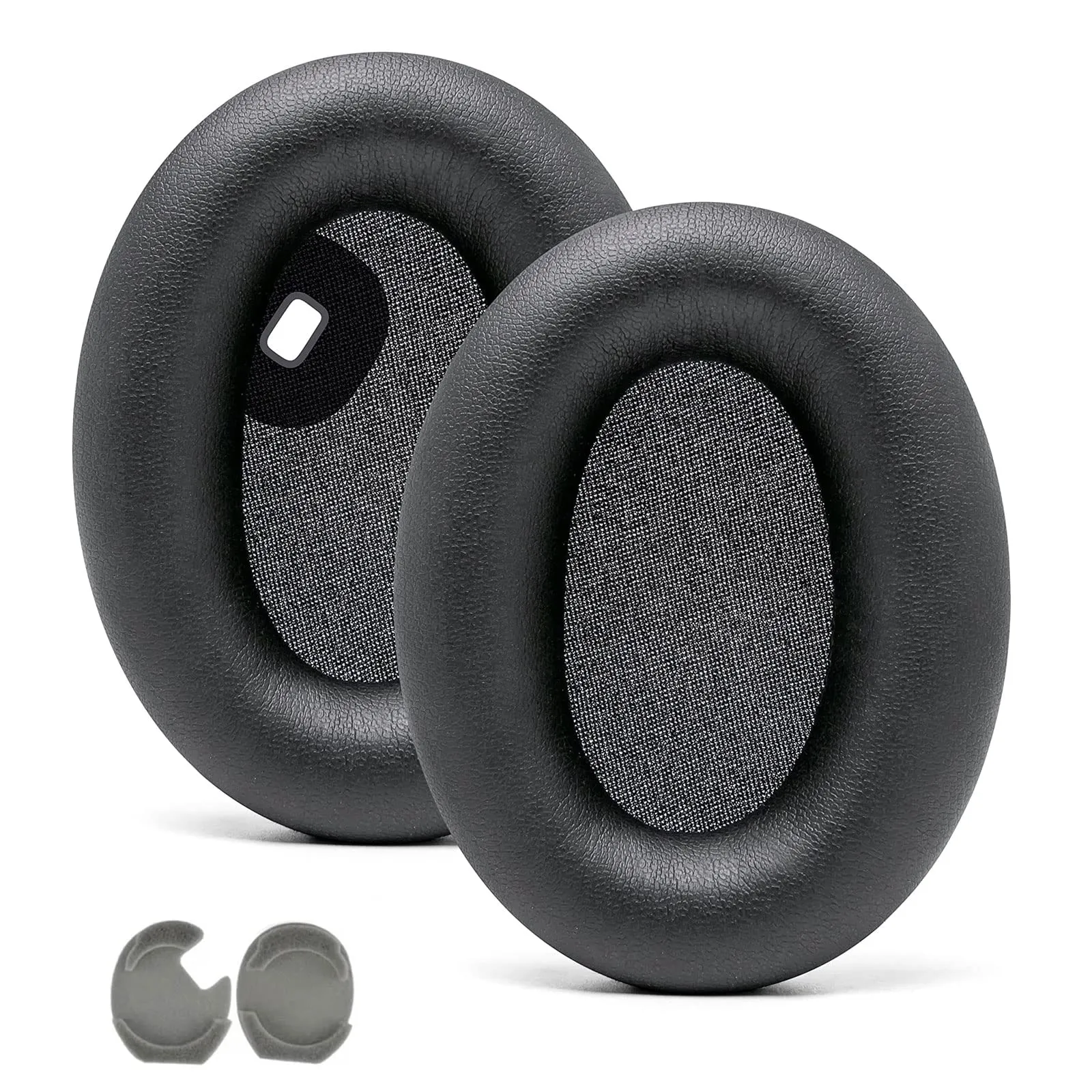 WC Wicked Cushions Extra Thick Earpads for Sony WH1000XM4 Headphones - Soft PU Leather Cushions, Luxurious Noise Isolating Memory Foam, Added Thickness Without Disabling On/Off Sensor | Black