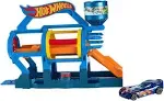 Hot Wheels City Turbo Jet Car Wash Track Set NEW SEALED by Mattel