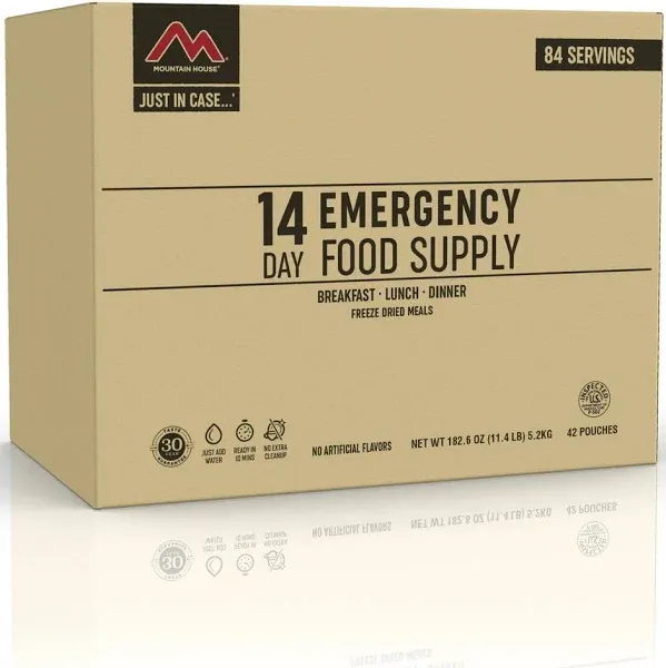 Mountain House 14-Day Emergency Food Supply | Freeze Dried Survival &amp; Emergency 