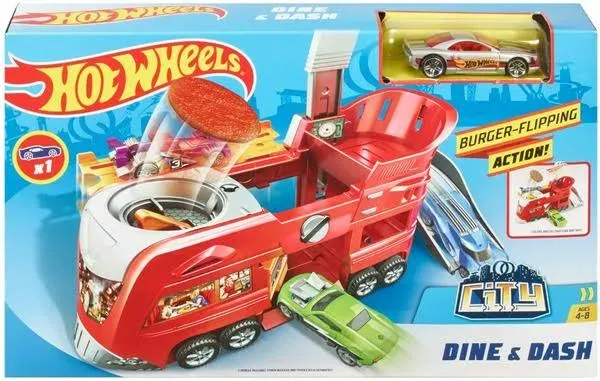 Hot Wheels Turbo Jet CAR WASH Play Set new in box. Factory Sealed Set.