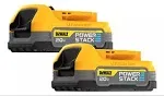 DEWALT 20V MAX POWERSTACK Lithium Ion Battery 2 Pack (DCBP034-2)