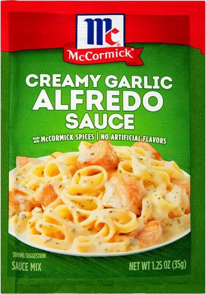 McCormick Creamy Garlic Alfredo Sauce Mix 1.25 Oz