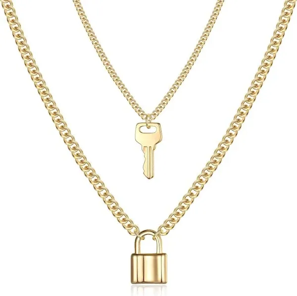 14K Gold Plated Adjustable Y Pendant Choker Necklace