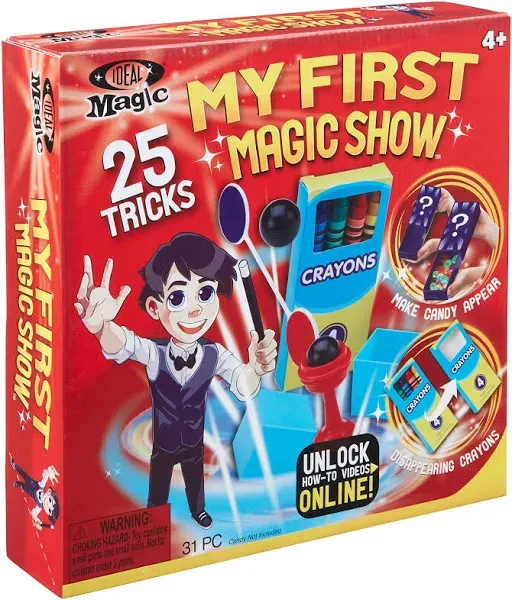 Alex Toys: Ideal Magic, My First Magic Show, Learn 25 Easy Tricks with Props, Great for Children Eager to Learn the Art of Magic, For Ages 4 and up