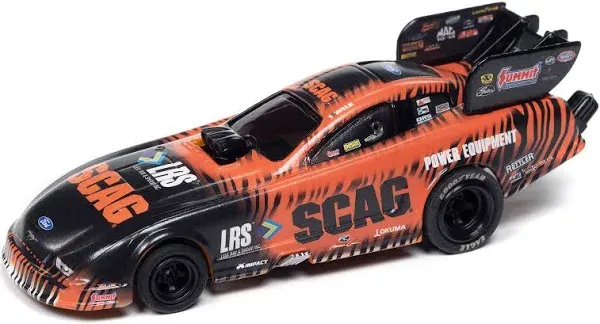 Auto World Tim Wilkerson SCAG Power Equipment 2023 Ford Mustang Funny Car 4Gear HO Slot Car