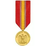 National Defense Service Medal Miniature Anodized, Size: One Size