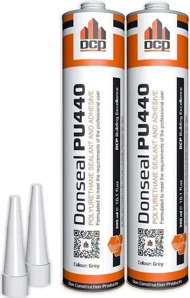 DCP Donseal PU440 Concrete Sealant 2 Pack  Paintable Concrete Expansion Joint F