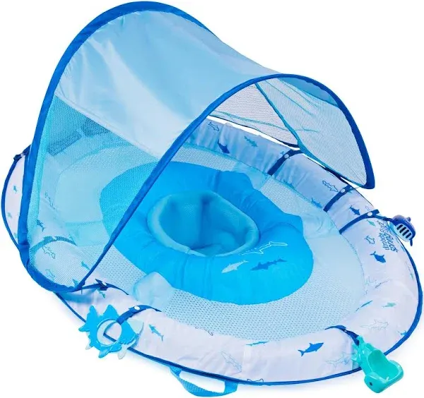 Swimways Sun Canopy Spring Float with Hyper-Flate Valve - Shark