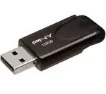 PNY - 128GB Attaché 4 USB 2.0 Type A Flash Drive - Black