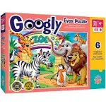 Masterpieces Funny Puzzle - Googly Eyes 48 Piece Jigsaw Puzzle for Kids - Zoo Animals - 14"x19"