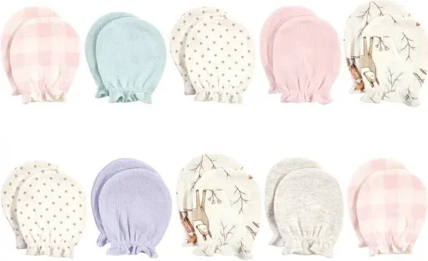 Hudson Baby Cotton Scratch Mittens