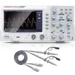 HANMATEK 110mhz Bandwidth DOS1102 Digital Oscilloscope with 2 Channels and Screen 7 inch / 18 cm, TFT-LCD Display, Portable Professional Oscilloscope Kit with 500 MS/s *2 Sampling Rate