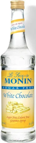 Monin Sugar Free White Chocolate Syrup - Bottle (750mL)