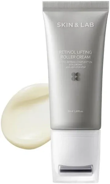 SKIN&amp;LAB Retinol Lifting Roller Cream with Massage applicator, Vegan Anti Aging