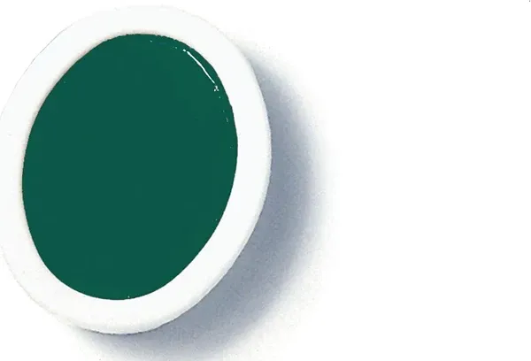 Prang Semi-Moist Watercolor Paint Refill, Oval Pan, Green, 12 Pans