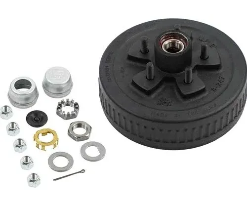 Dexter Pre-Greased Trailer Hub-Drum Kit 3.5K Axle 5-4.50 Bolt Center (K08-247-1G)