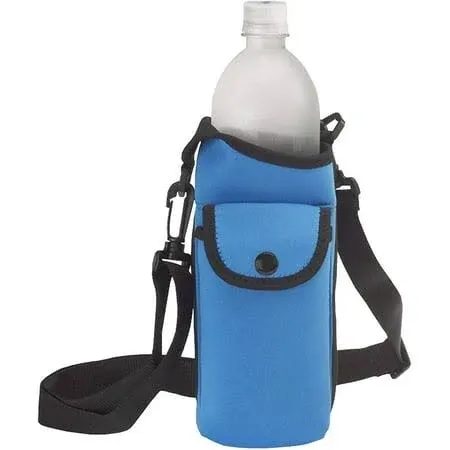 AquaPockets Water Bottle Holder - Insulating Neoprene Water Bottle Sling Bag ...