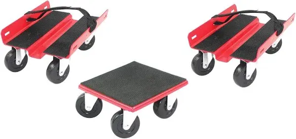 Extreme Max 5800.2000 Economy Snowmobile Dolly System - Red