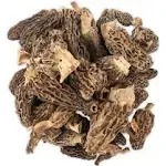 Slofoodgroup Dried Morel Mushrooms (Morchella Conica) Gourmet Morel Mushrooms (15 Morel Mushrooms)