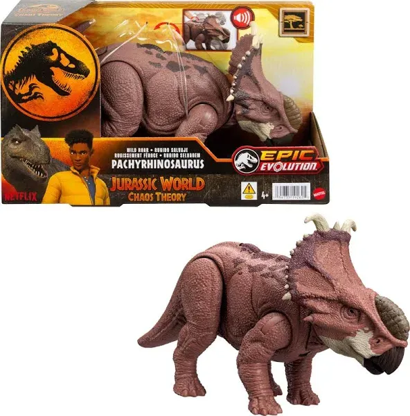 Jurassic World Chaos Theory - Wild Roar Pachyrhinosaur<wbr/>us - Moves &amp; Sounds