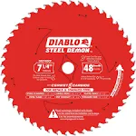 Diablo 7-1/4 in. x 48 Tooth Steel Demon Saw Blade D0748CFX