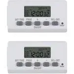 Mini Indoor Stackable 24-Hour Digital Outlet Timer 2 Pack BN-LINK