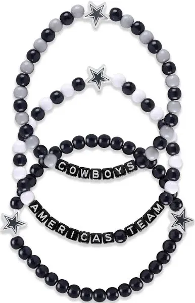 Dallas Cowboys FOCO 3 Pack Beaded Friendship Bracelets