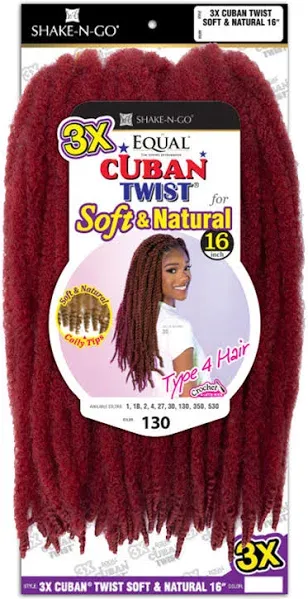 Freetress Equal 3X Cuban Twist Soft & Natural 16"