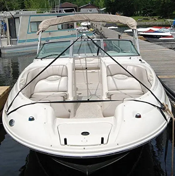 Taylor Made Products Taylor Made Boat Cover Support System with Adjustable 24"-48" Pole, 50' of 1" Polypropylene Webbing Strap for Boats up to 23' Long, Prevents Water Pooling and Pocketing - 55741