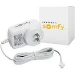 Somfy Sonesse Charger Plug-in for ST30 & R28 Motors - Compact Lithium-ion, 8-Hour Charge, 100-240V Input, 13.3V Output, Extended Cable - #9020672