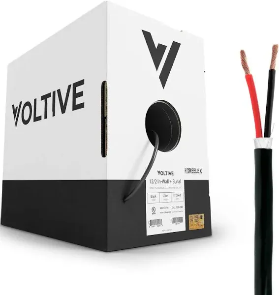 Voltive 12/2 In-Wall & Direct Burial Speaker Wire