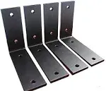 MHMYDZ BXGZC-21 4 Pack L 5 x H W 1 5mm Thick Shelf Bracket Irons Metal Industrial Modern Bracket Decorative Shelving Supports with Screws at MechanicSurplus.com