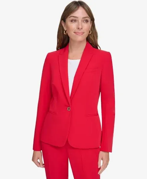 Tommy Hilfiger Women's One Button Blazer