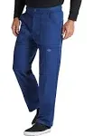 Dickies DK110 Dynamix Men's Zip Fly Cargo Scrub Pant Navy / Medium