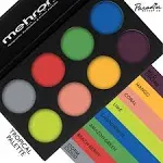 Paradise Face Paint  By Mehron | Coated Card Stock Magnetic Case - 8 Color TROPICAL Palette